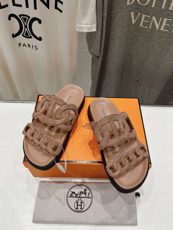 EXTRA SANDAL PASTEL PINK NUDE CALFSKIN