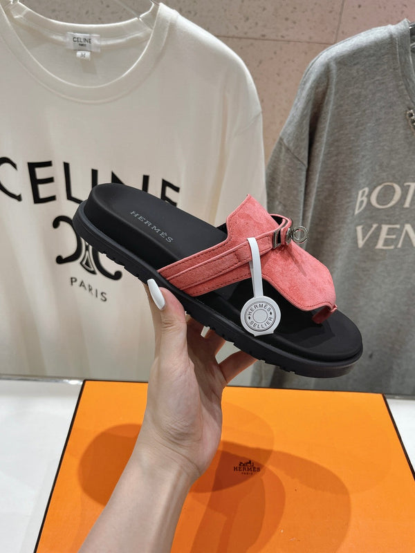 SANDALO EMPIRE NERO ROSA SCAMOSCIATO