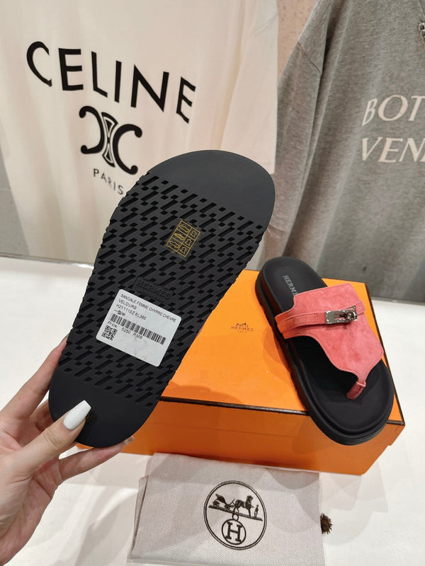 SANDALO EMPIRE NERO ROSA SCAMOSCIATO