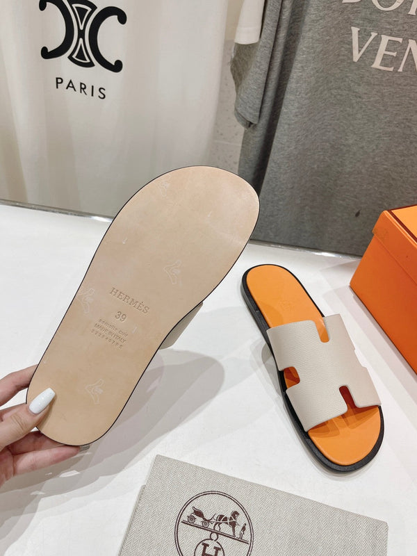 SANDALO IZMIR BIANCO CREMA MIX PELLE DI AGNELLO ARANCIONE CHIARO