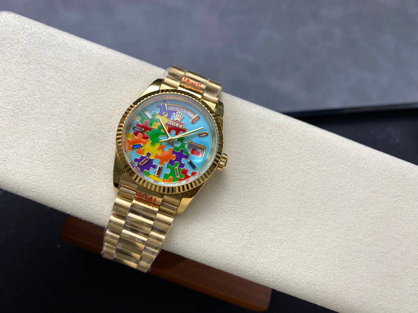 Rolex Day-Date 36mm Gold Multicolor