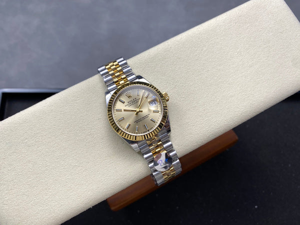 Datejust 31mm Yellow Gold Steel Champagne Dial