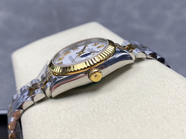 Datejust 31mm Yellow Gold Steel White Dial