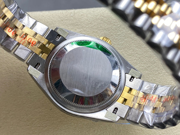 Datejust 31mm Yellow Gold Steel Diamond Bezel Champagne Dial