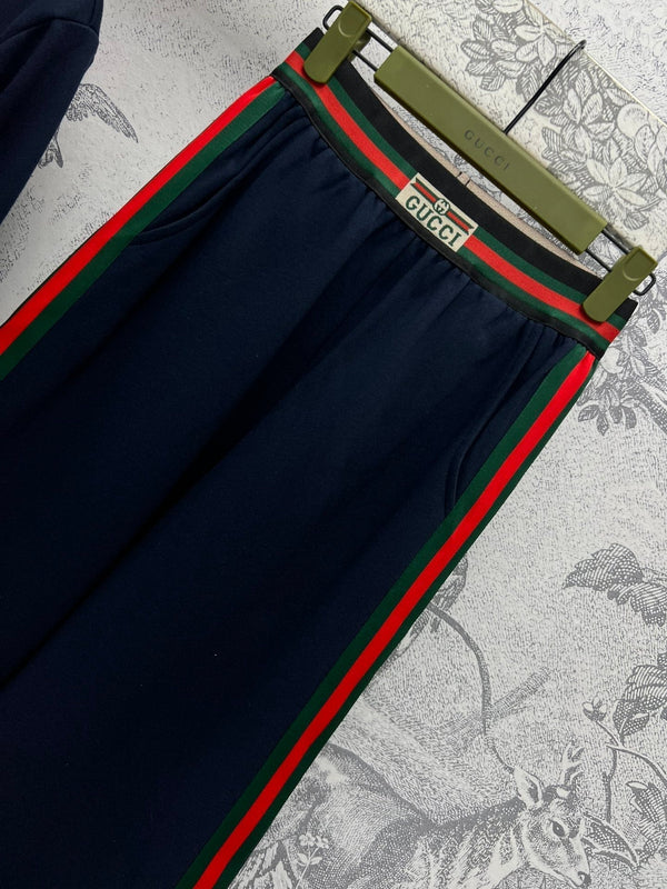 Gucci 25 Sport Suit Dark Blue Cotton