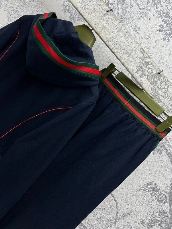 Gucci 25 Sport Suit Dark Blue Cotton