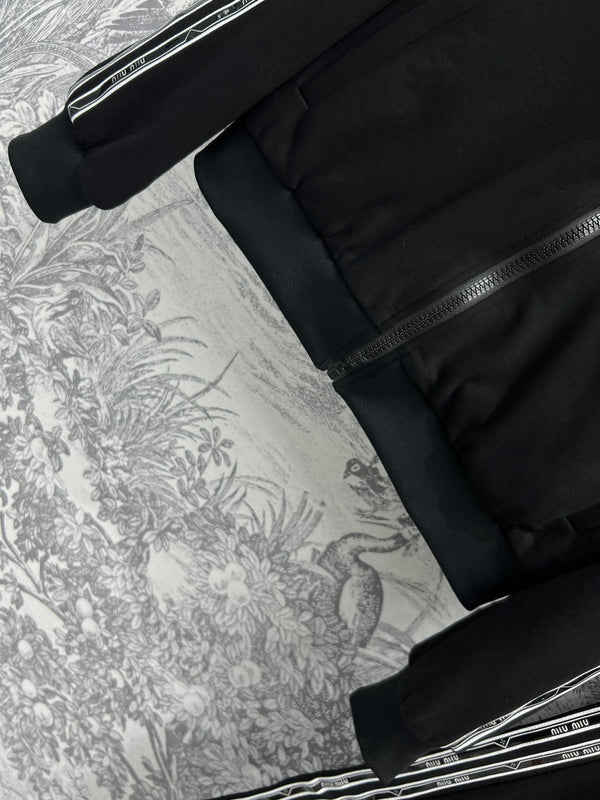 Miu Miu 25 Abiti con cuciture a nastro in cotone nero