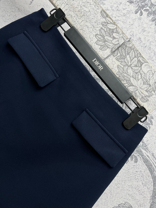 CD 25 Abito in poliestere blu navy