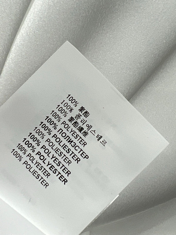 Miu Miu 25 Tie Shirt White Black Polyester