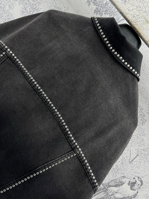 CD 25 Studded Jacket Black Cotton