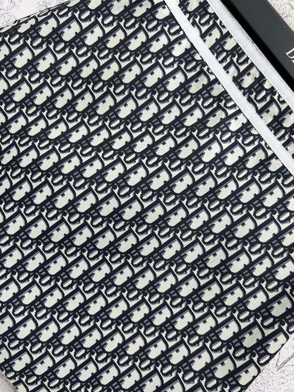 CD 25 Ribbon Skirt Black White Cotton