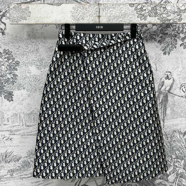 CD 25 Letter Skirt Black Polyester