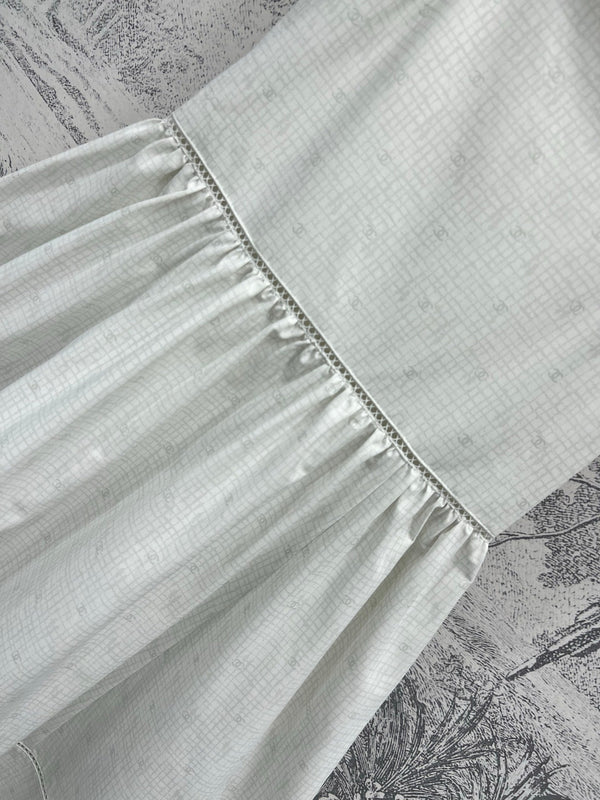 CC 25 Suspender Dress Ivory Cotton