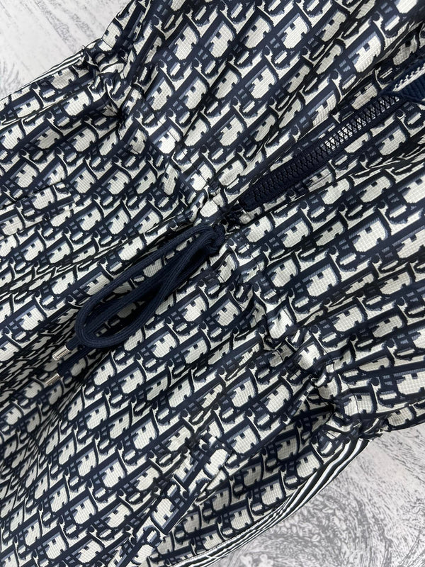 Abito camicia con logo CD 25 in poliestere nero