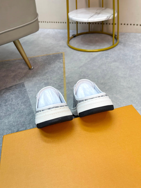 CD RETRO MULE WHITE AND BEIGE CALFSKIN