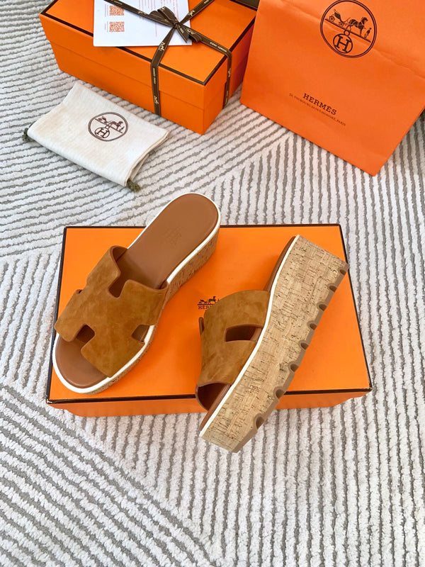 SANDALO EZE 65 CAMOSCIO MARRONE LUCIDO