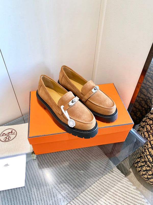 HM Icone Loafer Caramel Suede  963168