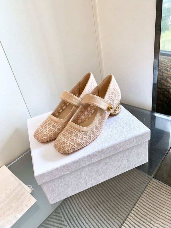 CD Icon Pump 35mm In Beige Suede 993227