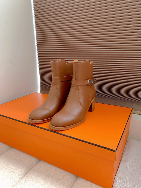 HM Frenchie 50 Ankle Boot Chocolate Cowhide 464340