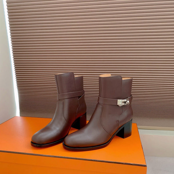 HM Frenchie 50 Ankle Boot Dark Brown Cowhide 464342