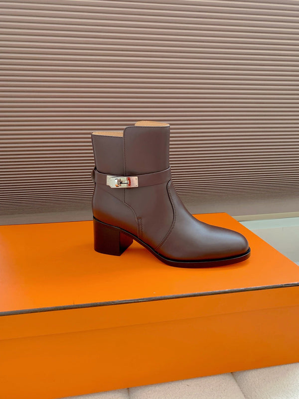 HM Frenchie 50 Ankle Boot Dark Brown Cowhide 464342