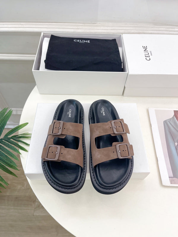 SANDALO DAD IN CAMOSCIO MARRONE MEDIO