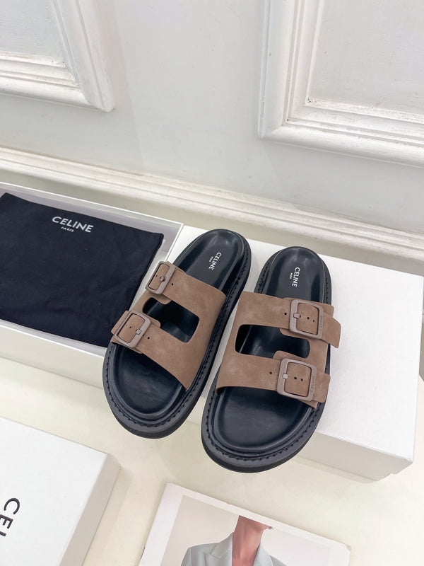 SANDALO DAD IN CAMOSCIO MARRONE MEDIO