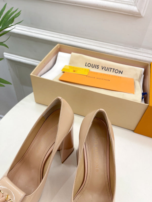 SHAKE MARY JANE HIGH HEEL 12 CM IN BISQUE BEIGE CALFSKIN