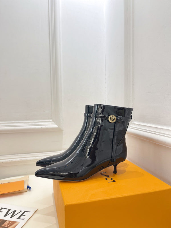 Stivaletto LV Stellar 40mm in pelle di vitello nera lucida