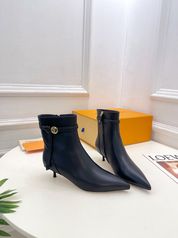 Stivaletto LV Stellar 40mm in pelle di vitello nera liscia