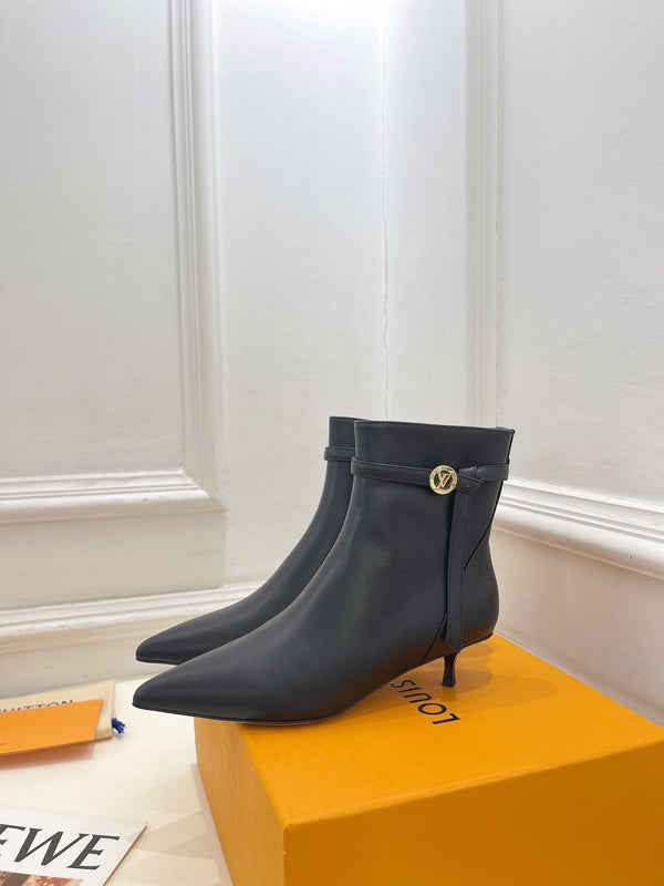 Stivaletto LV Stellar 40mm in pelle di vitello nera liscia