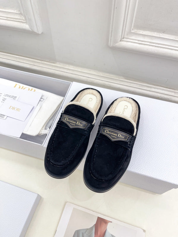 CD Boy Mule Black Suede