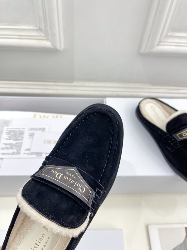 CD Boy Mule Black Suede