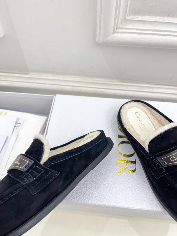 CD Boy Mule Black Suede