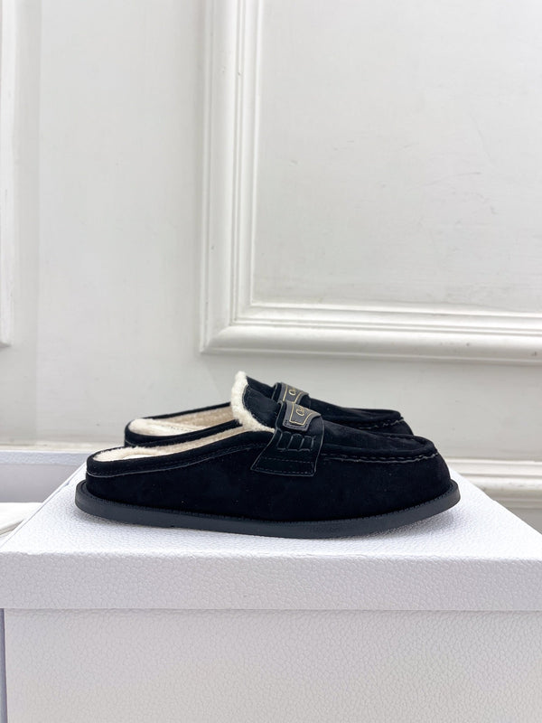 CD Boy Mule Black Suede