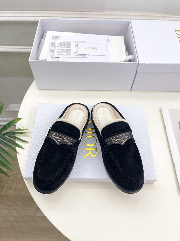 CD Boy Mule Black Suede