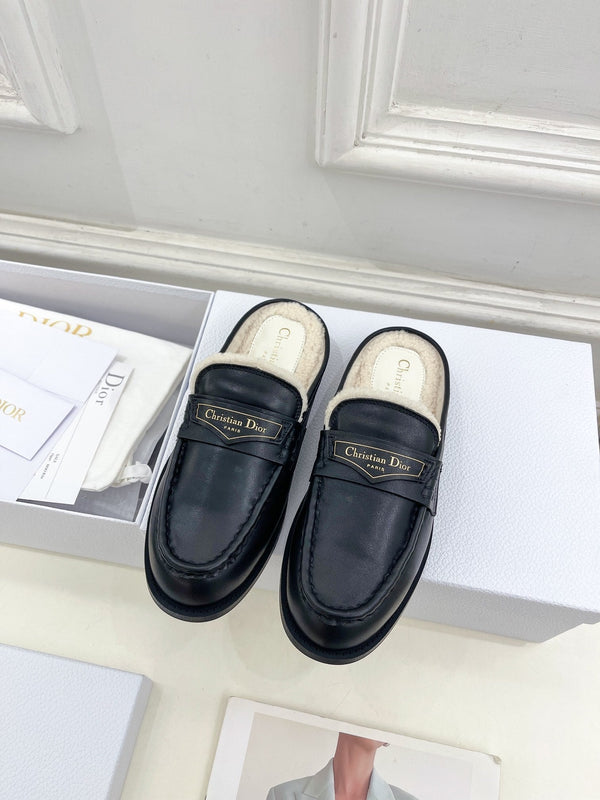 CD Boy Mule Black Cowhide