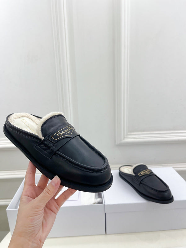 CD Boy Mule Black Cowhide