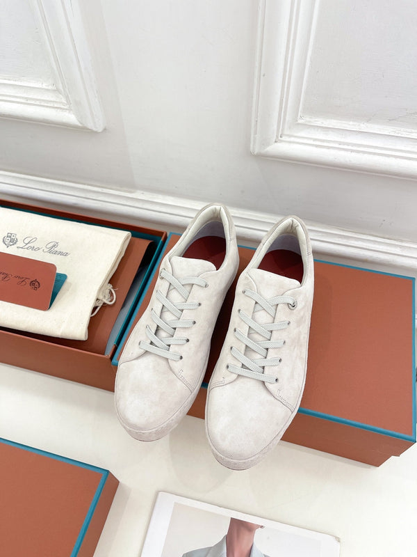 LP Nuage Sneaker In White Suede  988279