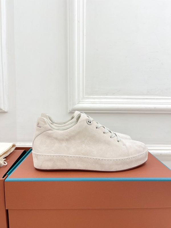 LP Nuage Sneaker In White Suede  988279