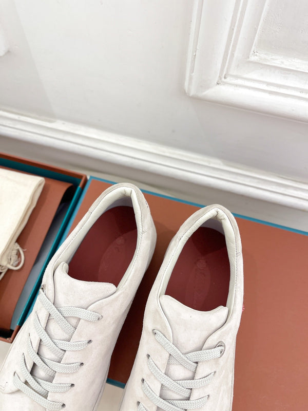 LP Nuage Sneaker In White Suede  988279