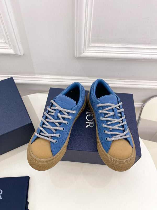 CD B33 Sneaker 30mm In Blue Monogram Denim Fabric 988199