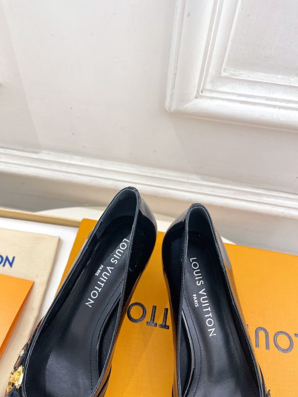 DÉCOLLETÉ ALTO 6AM 5 CM IN VITELLO VERNICIATO NERO