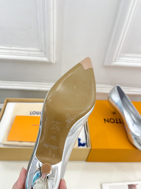 DÉCOLLETÉ 6AM HIGH 5 CM IN VITELLO ARGENTO