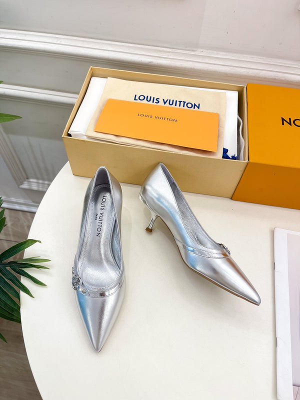 DÉCOLLETÉ 6AM HIGH 5 CM IN VITELLO ARGENTO