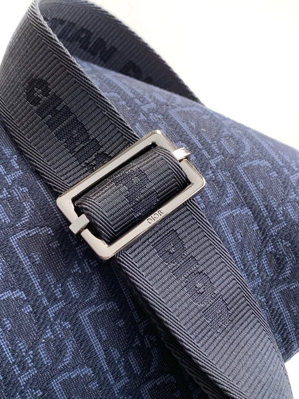 Dior Rider 2.0 Zipper Waist Bag Navy Blue Cowhide 336230