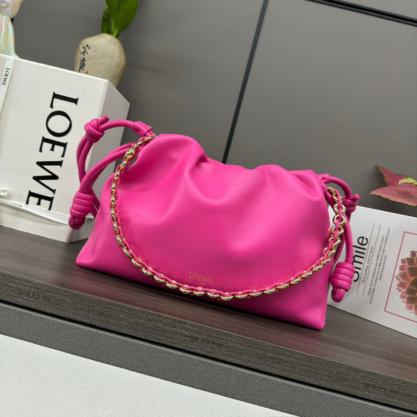 Loewe Flamenco Purse 30 Pink Lambskin Ghw