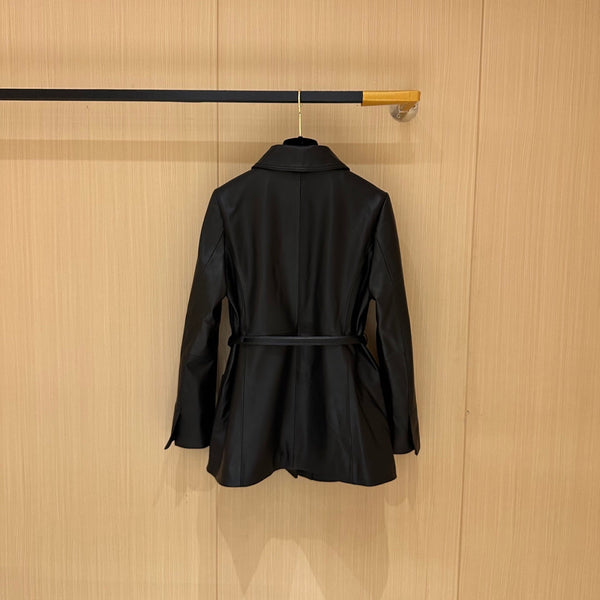 Gucci Jacket Black Leather 276977