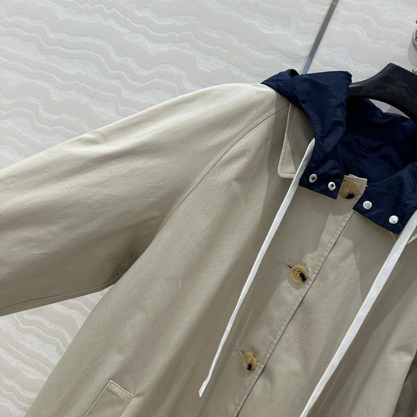 MIUMIU LONG HOODED JACKET 276223