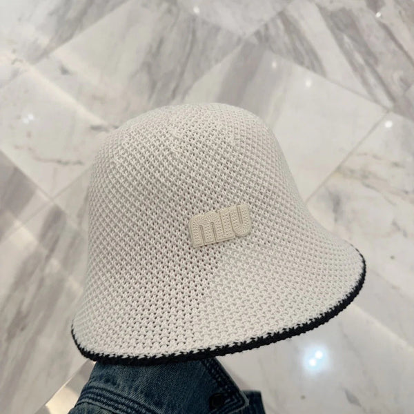 MM BUCKET IN WHITE MESH FABRIC